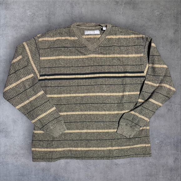 Pierre Cardin Other - Pierre Cardin Mens Green Large Knit Boxy| Vintage Designer Sweater VTG